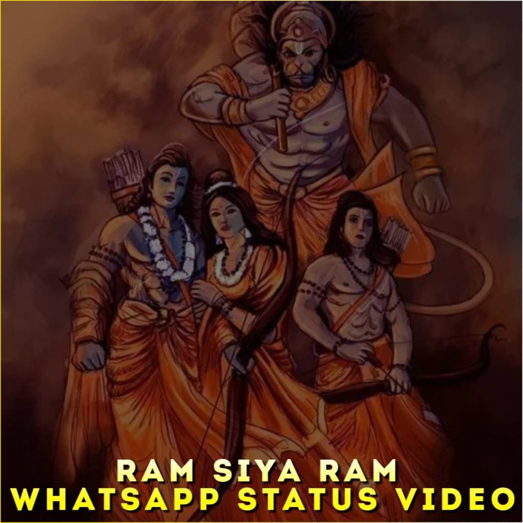 Ram Siya Ram Whatsapp Status Video